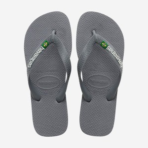 Havaianas Brasil Logo Men's Flip Flops | AVWBJY-513