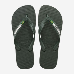 Havaianas Brasil Logo Men's Flip Flops | FDETCJ-456