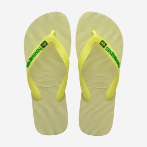 Havaianas Brasil Logo Men's Flip Flops | JKWRVU-536