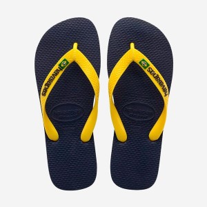 Havaianas Brasil Logo Men's Flip Flops | LIOMDE-359