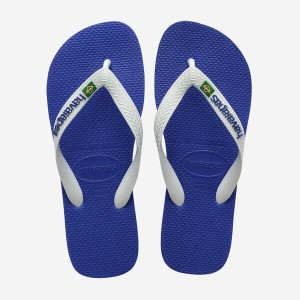 Havaianas Brasil Logo Men's Flip Flops | RJKXVI-057