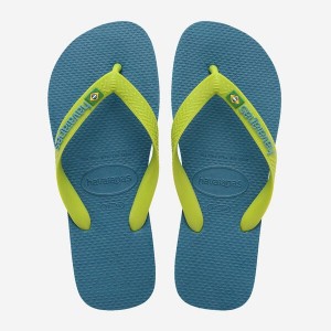 Havaianas Brasil Logo Men's Flip Flops | TLOSRK-847