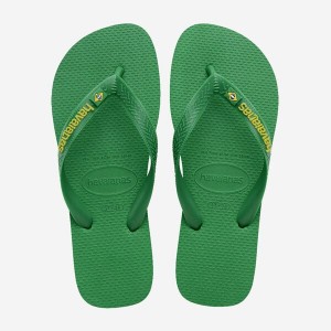 Havaianas Brasil Logo Neon Men's Flip Flops | BCSNYK-758