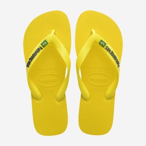 Havaianas Brasil Logo Neon Women's Flip Flops | NRAGSX-639