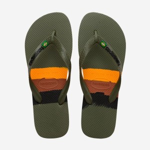 Havaianas Brasil Tech Men's Flip Flops | MFHYLW-048