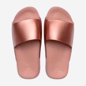 Havaianas Classic Metallic Men's Slides | WBTCRN-935