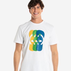 Havaianas Ff Collage Men's T Shirts | JASBQH-852