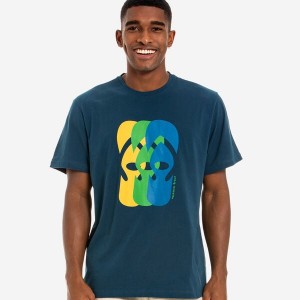 Havaianas Ff Collage Men's T Shirts | ZQWAFJ-102