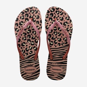 Havaianas Slim Animals Mix Women's Flip Flops | LAPVHZ-718