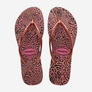 Havaianas Slim Animals Women's Flip Flops | OIAUFB-671