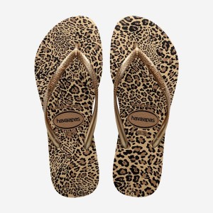 Havaianas Slim Animals Women's Flip Flops | VUBXKN-315