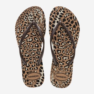 Havaianas Slim Animals Women's Flip Flops | YZBNOX-416