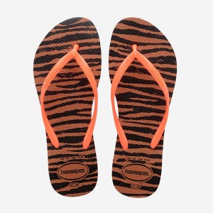 Havaianas Slim Animals Women's Flip Flops | IZVKDM-398