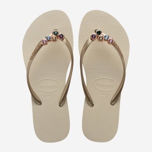 Havaianas Slim Flatform Luxury Women's Flip Flops | RHQBVT-673