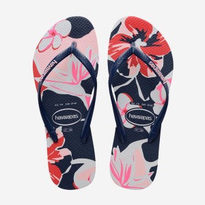 Havaianas Slim Floral Basic Women's Flip Flops | VGOIHE-651