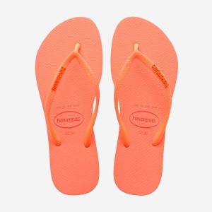 Havaianas Slim Glitter Neon Women's Flip Flops | XSRKPH-945