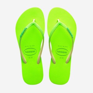 Havaianas Slim Glitter Neon Women's Flip Flops | AHOMIX-283