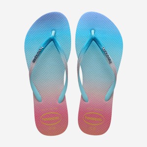 Havaianas Slim Gradient Sunset Women's Flip Flops | GXTMBN-687