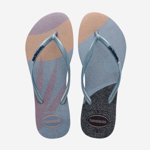 Havaianas Slim Palette Glow Women's Flip Flops | PAEYDT-315