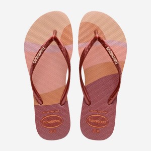 Havaianas Slim Palette Glow Women's Flip Flops | VZQRNJ-851