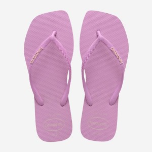 Havaianas Square Logo Pop Up Women's Flip Flops | SLQPCV-801