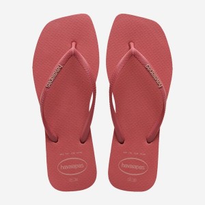 Havaianas Square Logo Pop Up Women's Flip Flops | OKATLV-542