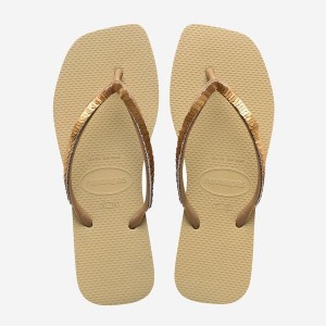 Havaianas Square Magic Sequin Women's Flip Flops | QXNPCJ-724