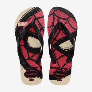 Havaianas Top Marvel Logomania Men's Flip Flops | ACYULB-963