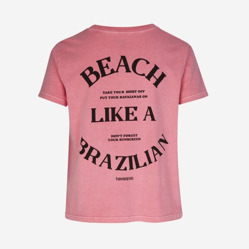 Havaianas Beach Like A Brazilian Bb Women's T Shirts | VKIHQJ-437