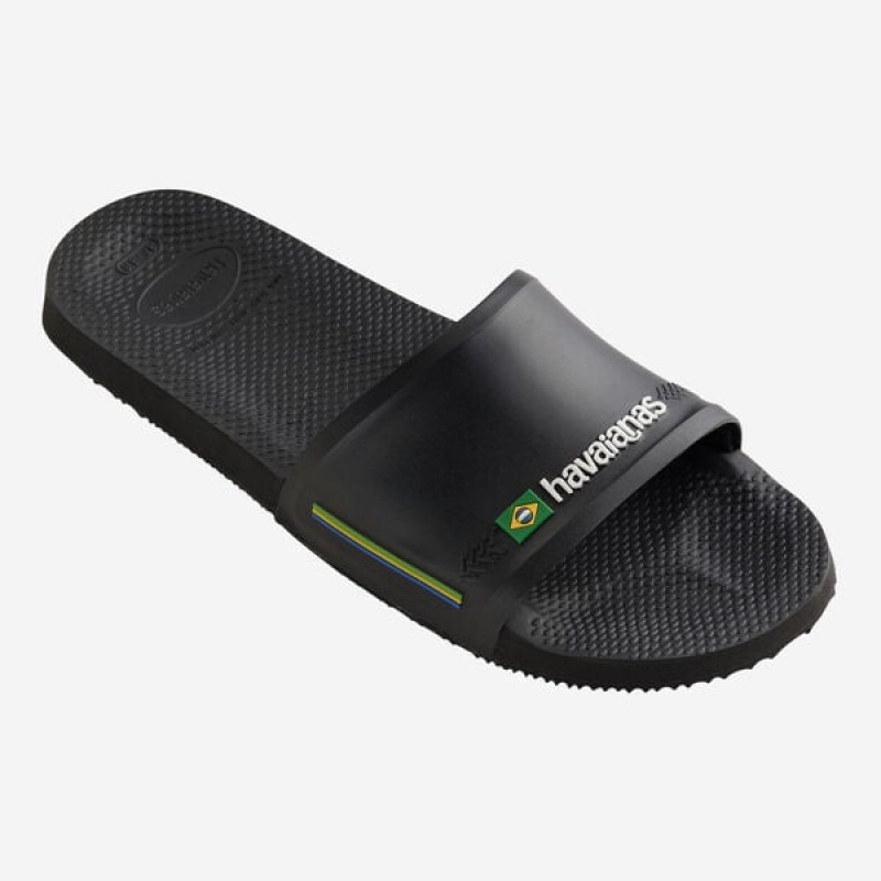 Havaianas Brasil 2021 Men's Slides | MKLBVW-705