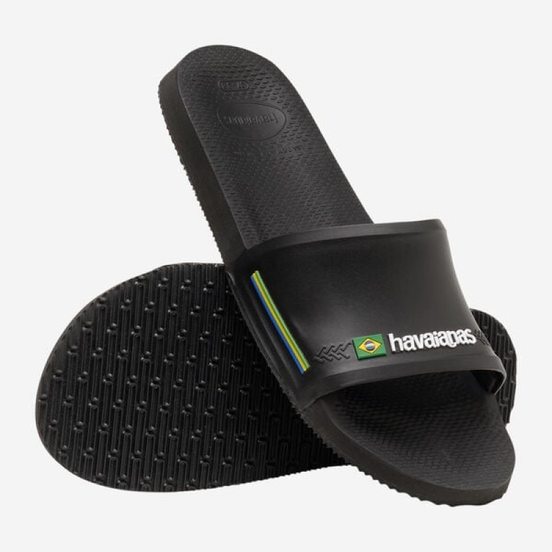 Havaianas Brasil 2021 Men's Slides | MKLBVW-705