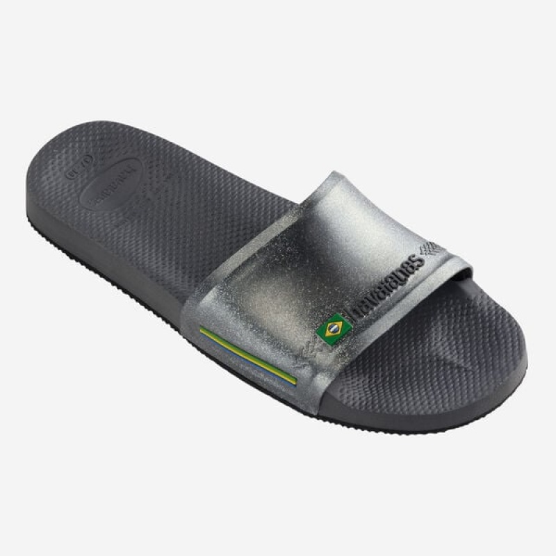 Havaianas Brasil 2021 Men's Slides | QJMXGC-608