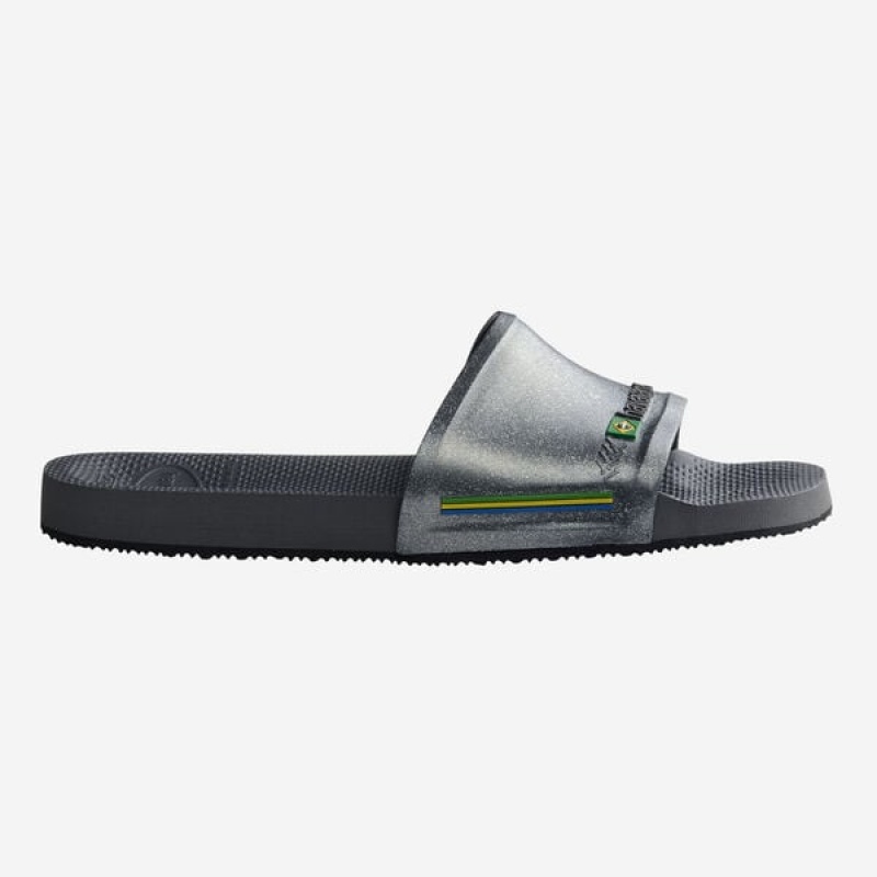 Havaianas Brasil 2021 Men's Slides | QJMXGC-608