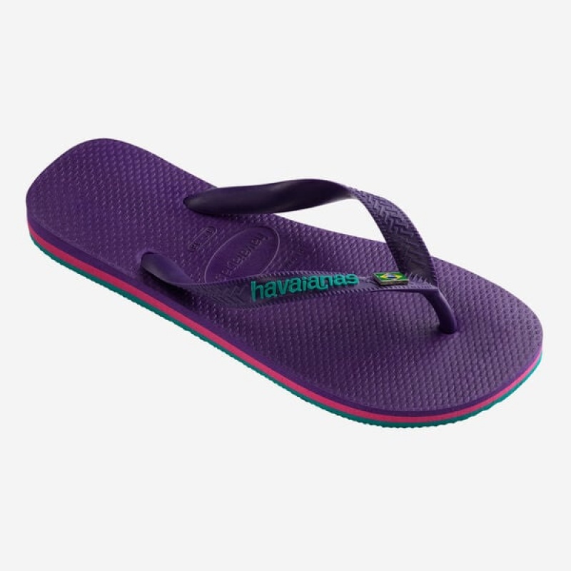 Havaianas Brasil Layers Men's Flip Flops | ETVQAP-708