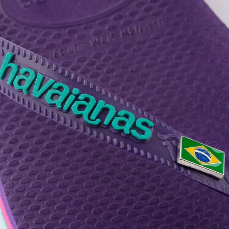 Havaianas Brasil Layers Men's Flip Flops | ETVQAP-708