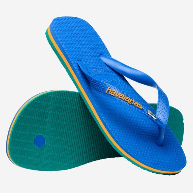 Havaianas Brasil Layers Men's Flip Flops | SXPKOZ-960