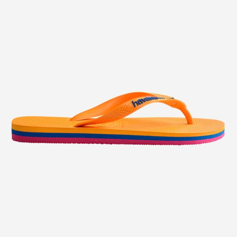 Havaianas Brasil Layers Women's Flip Flops | WZJAIM-847