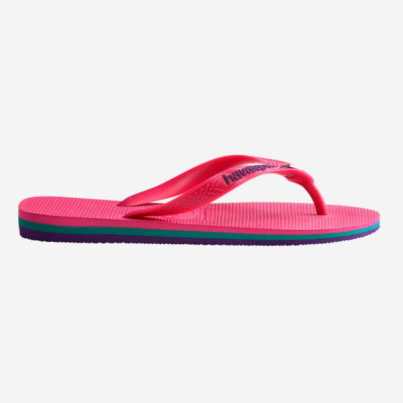 Havaianas Brasil Layers Women's Flip Flops | QFBYHI-705