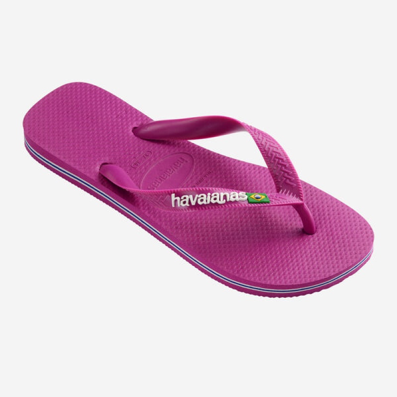 Havaianas Brasil Logo Men's Flip Flops | HTDJGZ-548