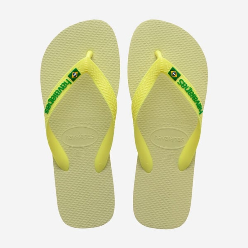 Havaianas Brasil Logo Men\'s Flip Flops | JKWRVU-536