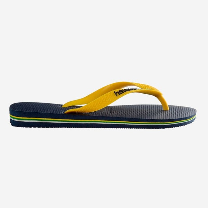 Havaianas Brasil Logo Men's Flip Flops | LIOMDE-359