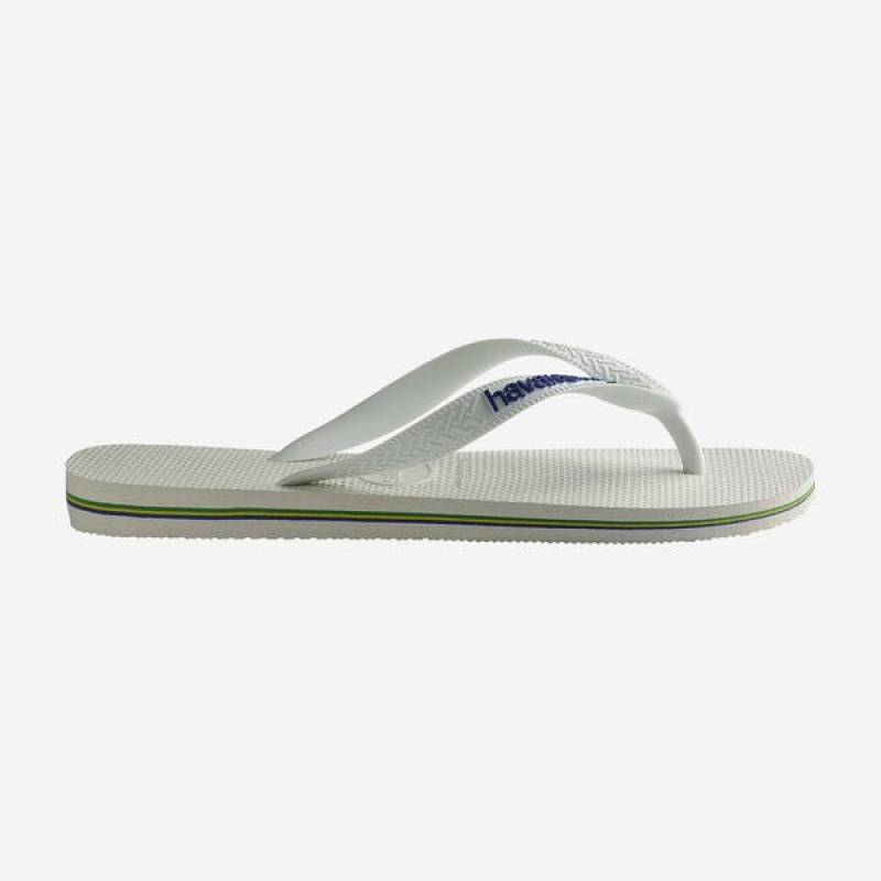 Havaianas Brasil Logo Men's Flip Flops | TYBJLP-087