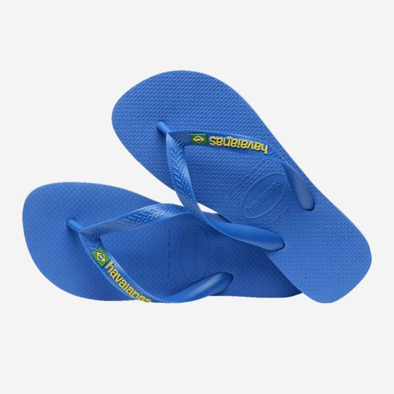 Havaianas Brasil Logo Neon Men's Flip Flops | CVBHKO-921