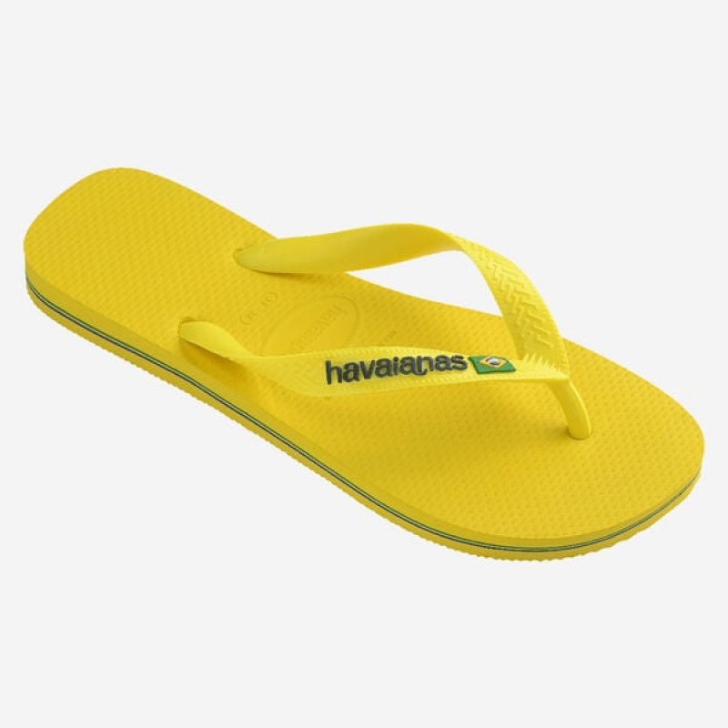 Havaianas Brasil Logo Neon Women's Flip Flops | NRAGSX-639