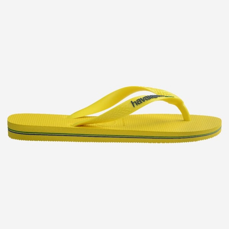 Havaianas Brasil Logo Neon Women's Flip Flops | NRAGSX-639