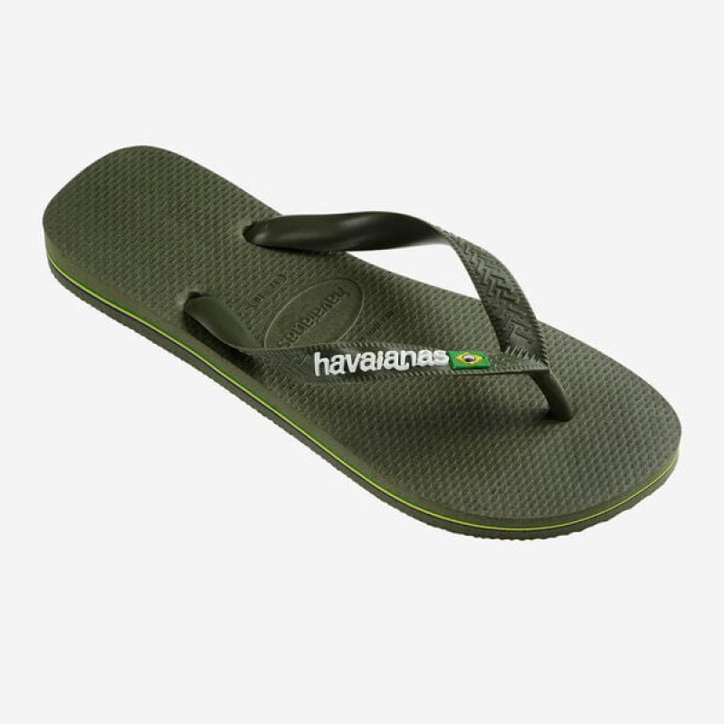 Havaianas Brasil Logo Women's Flip Flops | NQPJZL-089