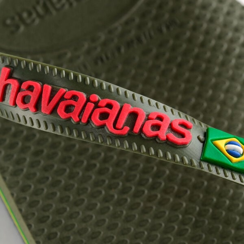 Havaianas Brasil Logo Women's Flip Flops | OXQUNR-270