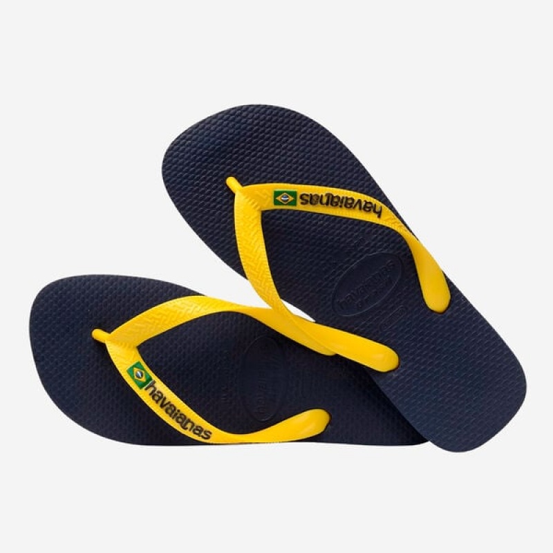 Havaianas Brasil Logo Women's Flip Flops | HXDFVM-786