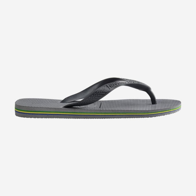 Havaianas Brasil Men's Flip Flops | ZTQSKR-182