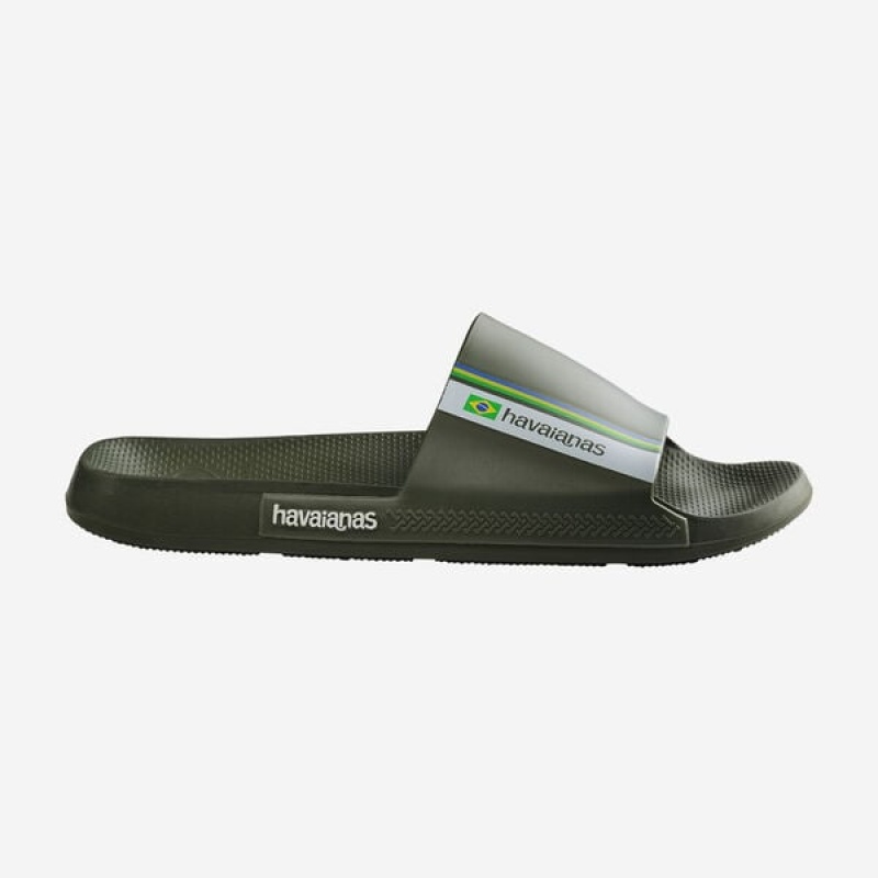 Havaianas Brasil Men's Slides | KOEWDQ-192